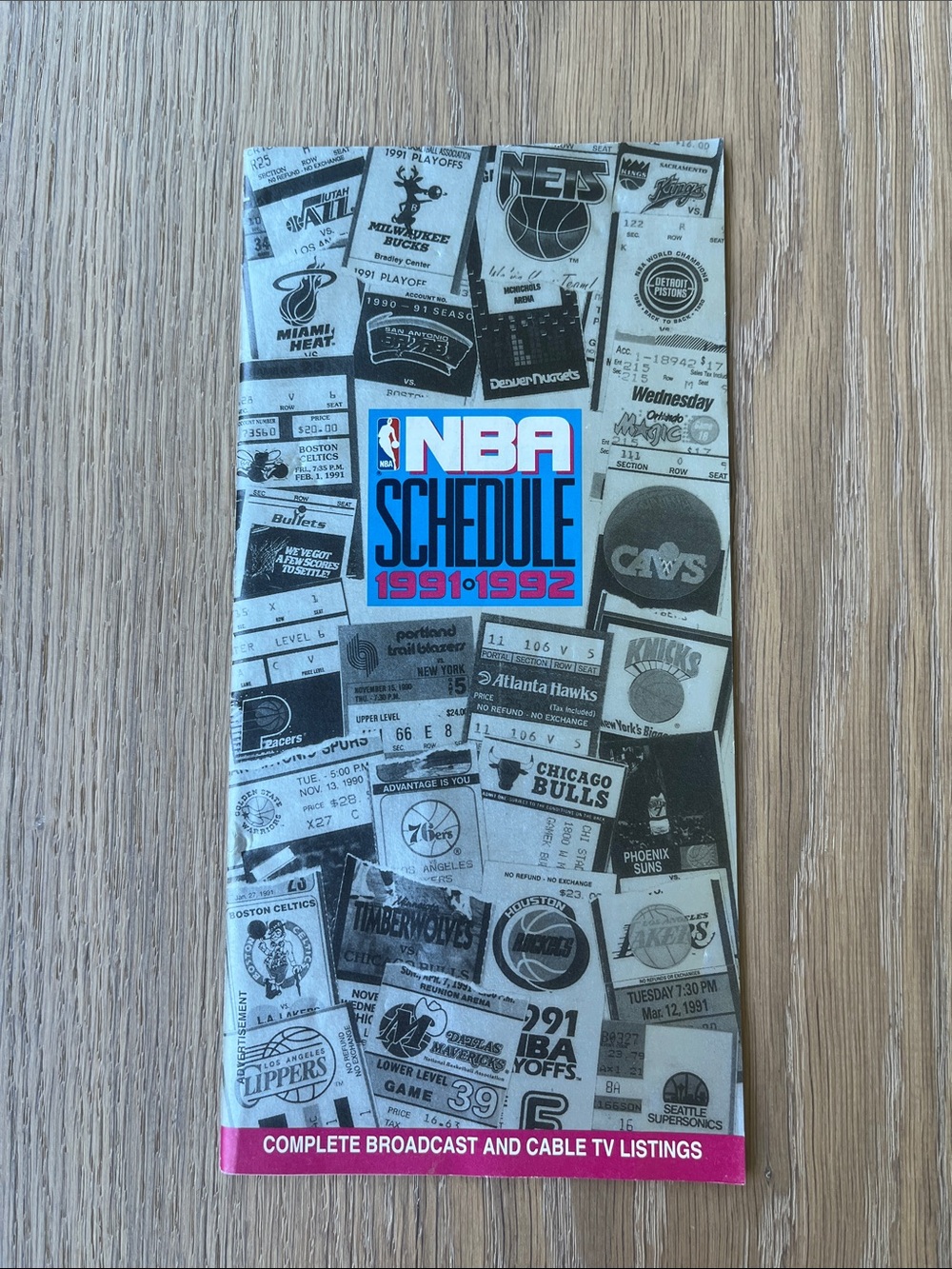 NBA 1991-1992 Complete Schedule. NBA 1991 Complete Broadcast Schedule.